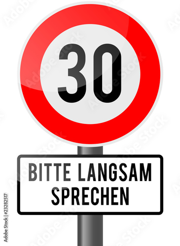 Illustration: 30 - Verkehrszeichen 30 - Verkehrszeichen