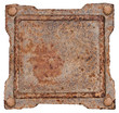 Old Metal Frame, isolated on white background.