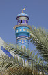 Minarett und Dattelpalme in Muttrah Sultanat Oman Minarett und Dattelpalme in Muttrah Sultanat Oman