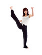girl capoeira dancer posing girl capoeira dancer posing