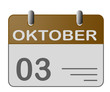 Kalenderblatt 03 Oktober Kalenderblatt 03 Oktober