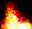 Floral Fire Vector