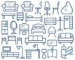 Furniture icons set