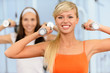 Two beautiful sportswomen