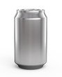 Aluminum beer can isolated over white Aluminum beer can isolated over white