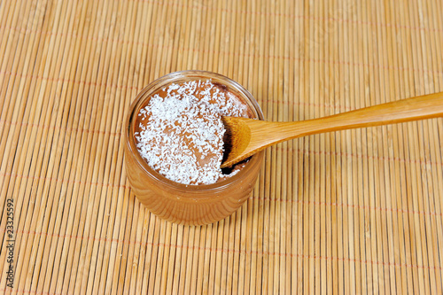 Photo: crème au chocolat et noix de coco crème au chocolat et noix de coco