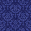 Luxury blue floral damask wallpaper Luxury blue floral damask wallpaper