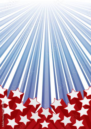 Background With Elements Of USA Flag, Eps 10.0