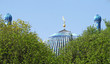 The minarets of St. Petersburg's cathedral mosque (Russia)