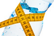 Mineralwasser. Symbol für Gewichtsabnahme