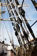 ships rope on the deck