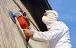 Workman sanding