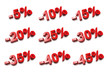 Photo : 3D percent numbers - %