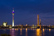 Foto: Skyline Düsseldorf bei Nacht Skyline Düsseldorf bei Nacht
