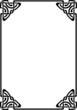 Vector decorative frame