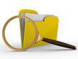 Search of data. Isolated 3D image on white Search of data. Isolated 3D image on white