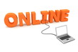 Laptop Wired Online - Orange