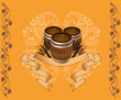 barrel wine kvass beer
