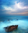 Storm in sea