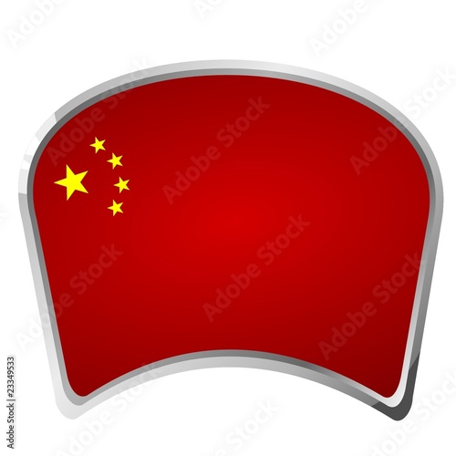 china flag button. utton Flag of China