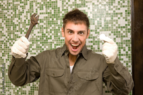 Photo: Very happy plumber Very happy plumber