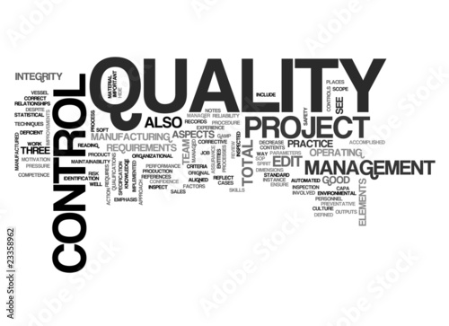 Illustration: QC - Quality Control QC - Quality Control
