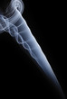 Photo: blue smoke isolated on black background blue smoke isolated on black background