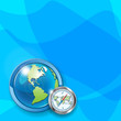 globe and compass