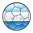flag of Honduras on soccer ball - world cup 2010