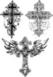 Vektor: medieval cross tattoo medieval cross tattoo