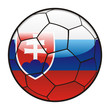 flag of Slovakia on soccer ball - world cup 2010