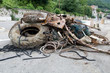 Refuse on the Adriatic coast. Croatia. Refuse on the Adriatic coast. Croatia.