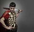 Handsome roman legionary soldier Handsome roman legionary soldier