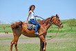Photo: woman and horse woman and horse