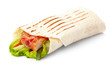 Photo: tortilla with meat and vegetables. tortilla with meat and vegetables.