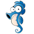 seepferdchen cartoon seepferd lustig schwimmen
