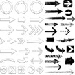 Vector arrows set