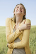 Woman Laughing Outside