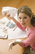 Woman Paying Bills