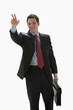 Businessman Hailing A Taxi - Isolated