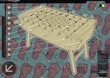 Table soccer design template with screw background. Table soccer design template with screw background.