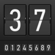 Set of figures on a mechanical scoreboard. Vector. Set of figures on a mechanical scoreboard. Vector.