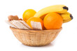 oranges, bread and banana