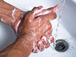 washing soapy hands
