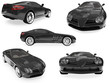 Collage of isolated car Collage of isolated car