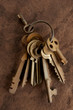 Old rusty keys