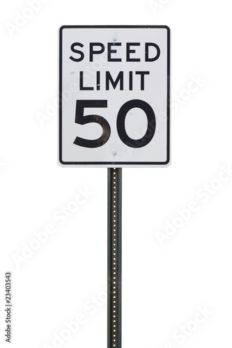 Photo: 50 mph Sign 50 mph Sign