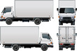 Vector delivery / cargo truck