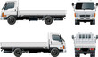 Vector delivery / cargo truck