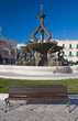 Giovinazzo Square with fountain. Apulia.